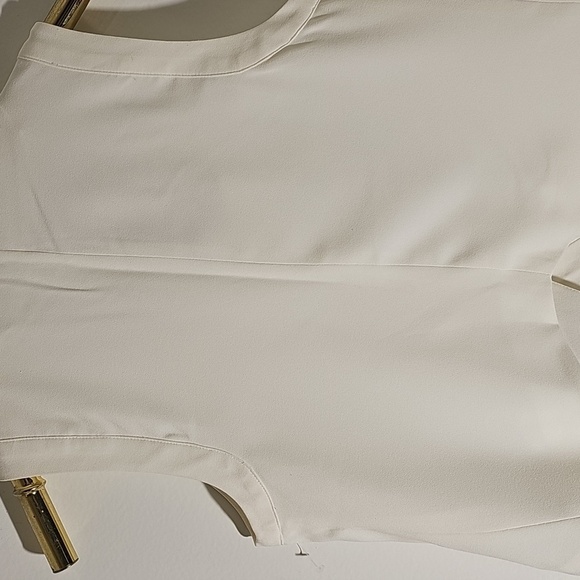 Material Girl White Sleeveless Vest with Black Accents. Size Small. NWT - Picture 7 of 14